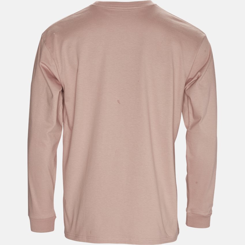 Carhartt WIP T-shirts L/S CHASE I026392. SOFT ROSE/GOLD